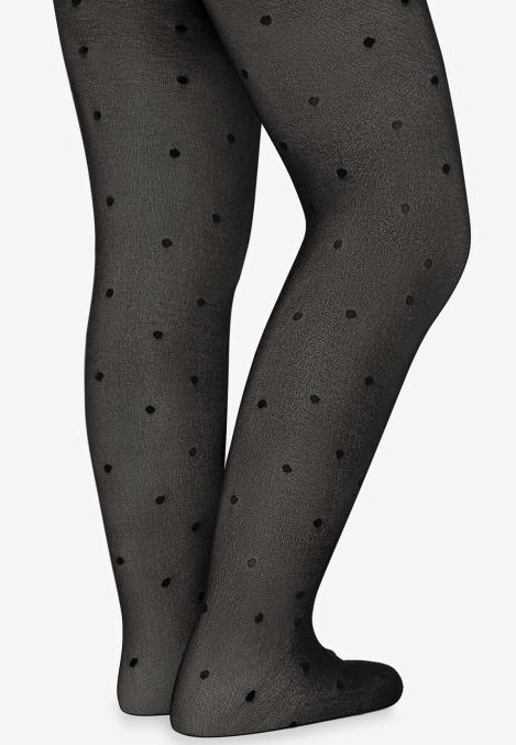 Dres fetițe Penti Young ,,Stil'', 20 den- mat, imprimeu buline negru Engros